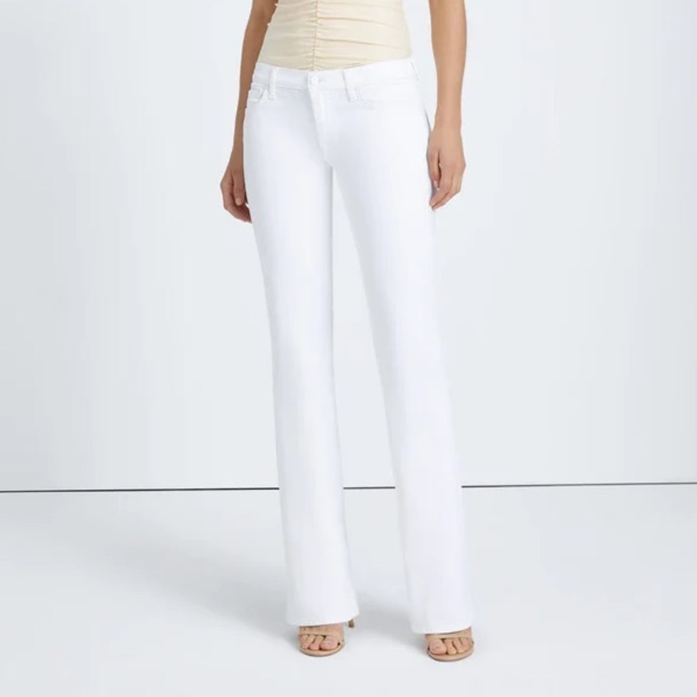 7 For All Mankind White Mid Rise The Original Bootcut Jeans size 31